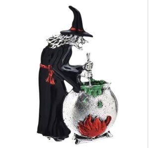 New Witch’s Brew Cauldron Brooch Halloween Spooky Jewelry